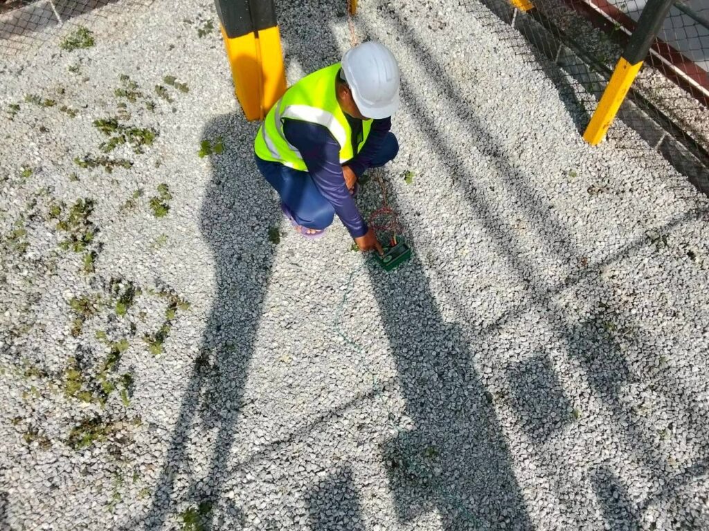 ตรวจสอบรับไฟฟ้าประจำปี ตรวจสอบระบบไฟฟ้าโรงงาน 31 ตรวจสอบระบบกราวด์ Ground