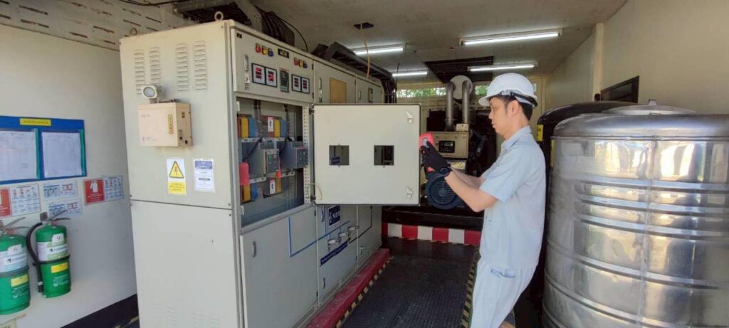 ตรวจสอบไฟฟ้าประจำปี กาญจนบุรี 3 ตรวจเช็คตู้ไฟ