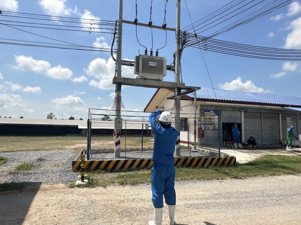 บริการตรวจสอบไฟฟ้าประจำปี ภายในอาคาร และนอกอาคาร 5 ตรวจไฟฟ้านอกอาคาร