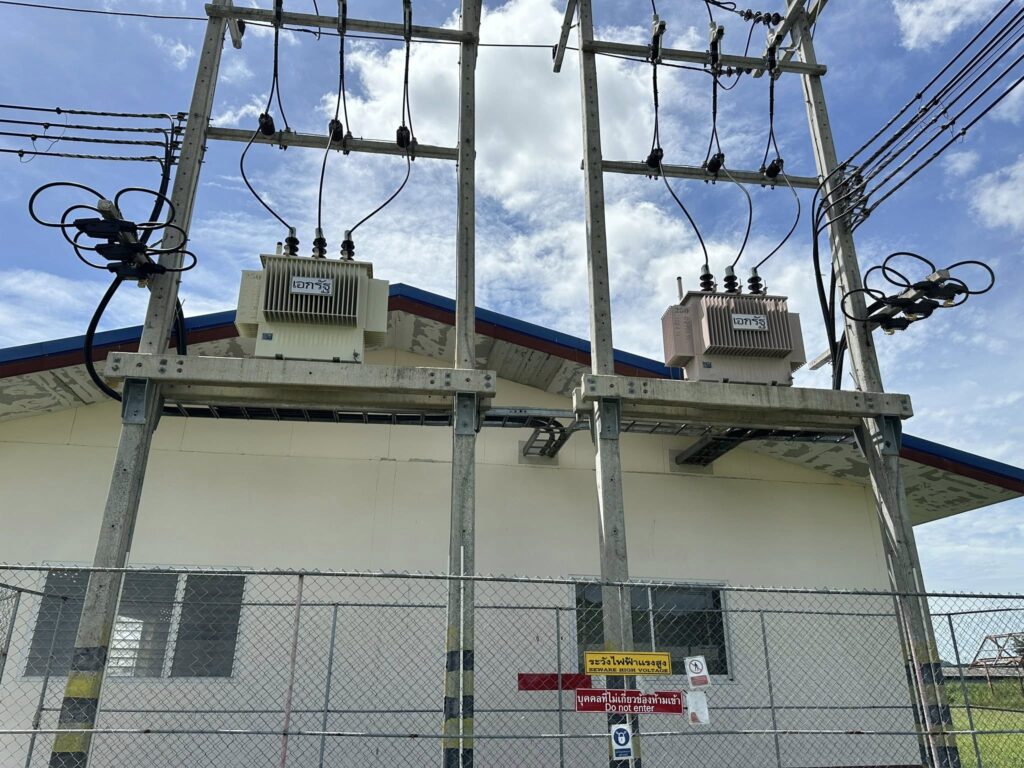 บริการตรวจสอบไฟฟ้าประจำปี ภายในอาคาร และนอกอาคาร 8 หม้อแปลง